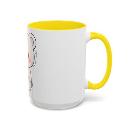 Kawaii Polar Bear Mug, Festive Holiday Gift