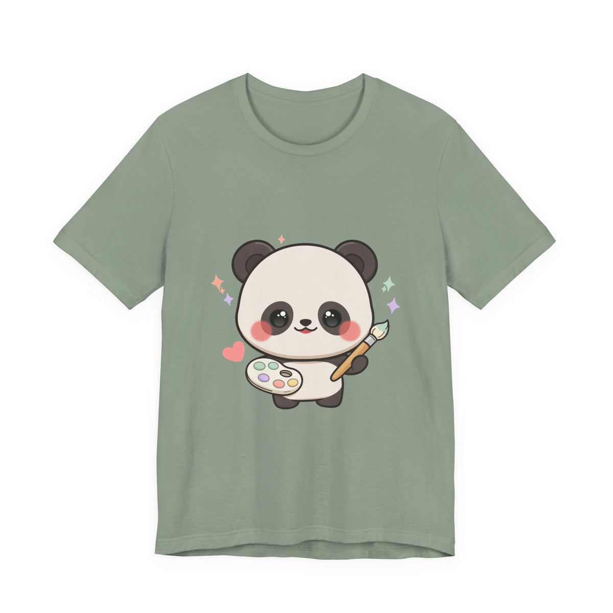 Kawaii Panda Artist T-Shirt for Creative Panda Fans