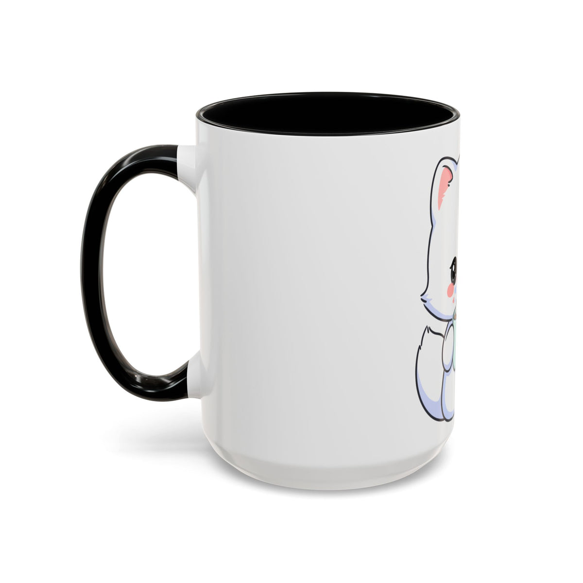 Kawaii Arctic Fox Mug – Cute Cocoa Lover Accent Coffee Mug