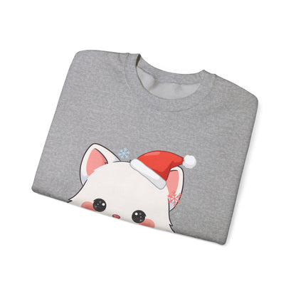 Christmas Arctic Fox Sweatshirt for Kawaii Holiday Fans