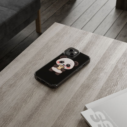 Kawaii Panda Latte Clear Impact-Resistant Case