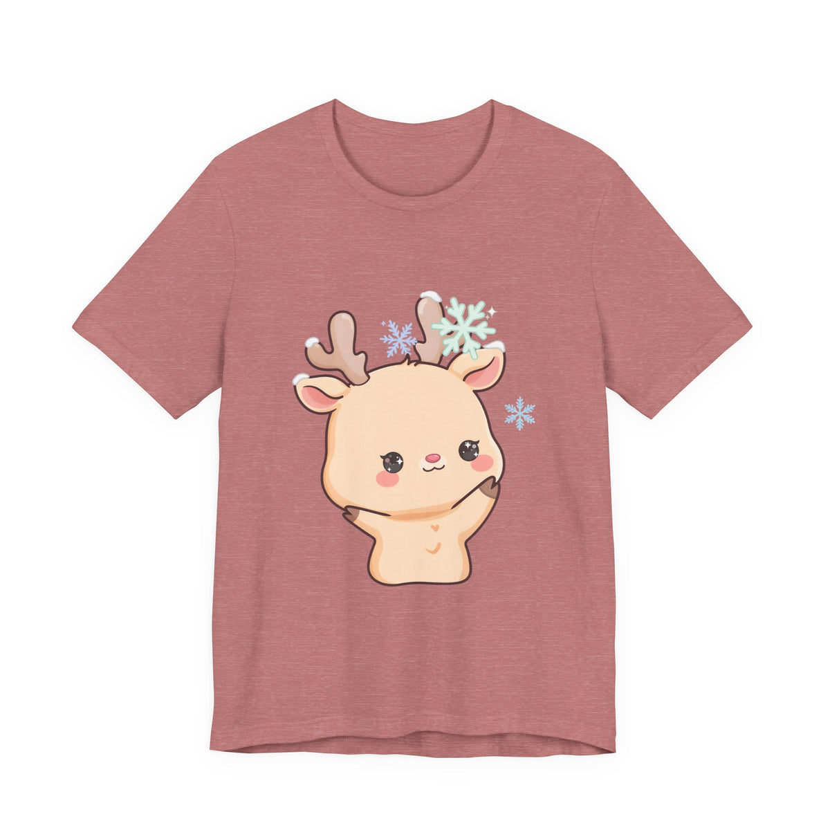 Kawaii Reindeer T-Shirt for Cute Winter Outfits