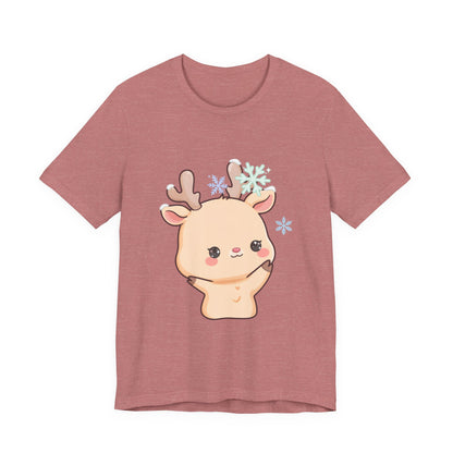Kawaii Reindeer T-Shirt for Cute Winter Outfits