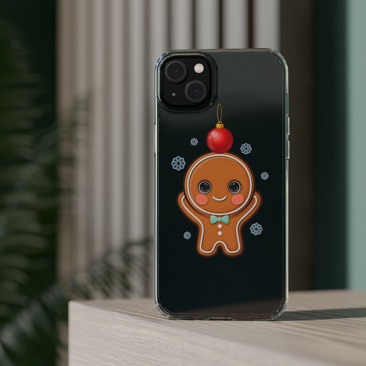 Christmas Gingerbread Phone Case, Cute Kawaii Holiday Gift