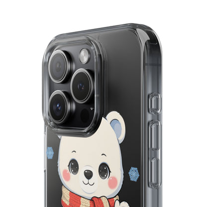 Kawaii Polar Bear Phone Case – Cozy Christmas Cub