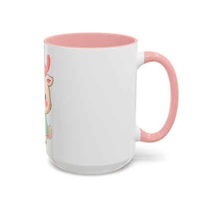 Kawaii Reindeer Christmas Mug – Cute Holiday Accent Coffee Mug
