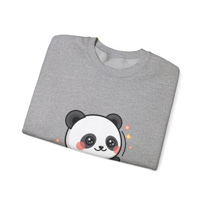 Kawaii Panda Skateboard Sweatshirt, Cute Chibi Panda