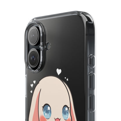 Kawaii Bunny Sushi Phone Case, Clear Impact-Resistant