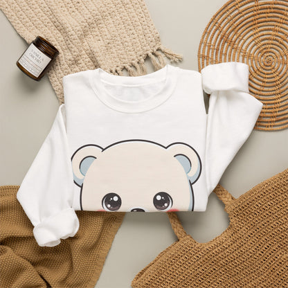 Kawaii Polar Bear Christmas Sweatshirt for Cozy Holiday Moments