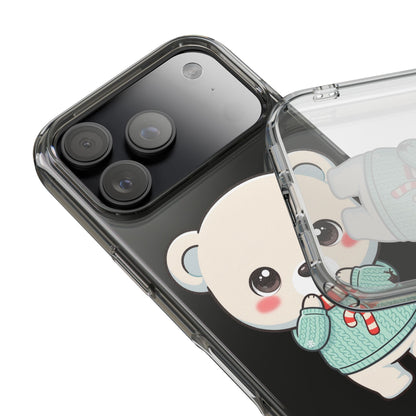 Kawaii Christmas Bear Phone Case for Holiday Season