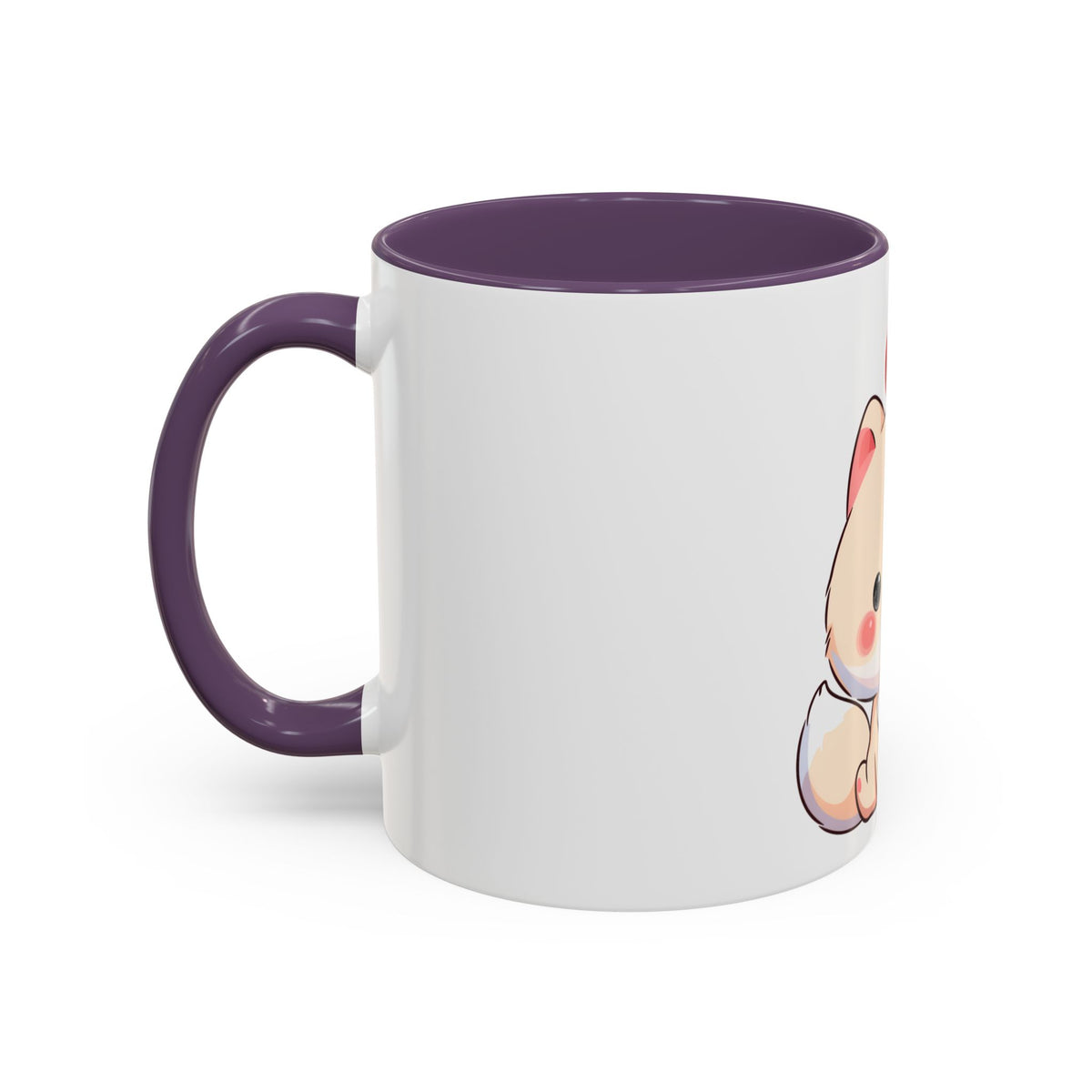 Kawaii Arctic Fox Christmas Mug – Cute Holiday Accent Mug