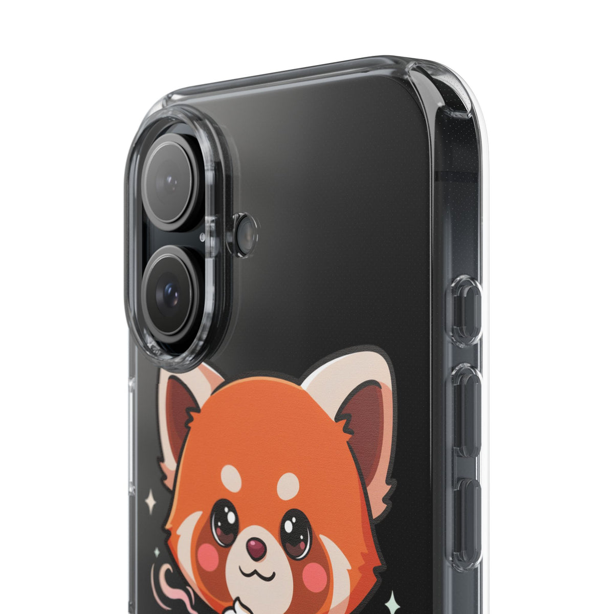 Kawaii Red Panda Phone Case with Latte