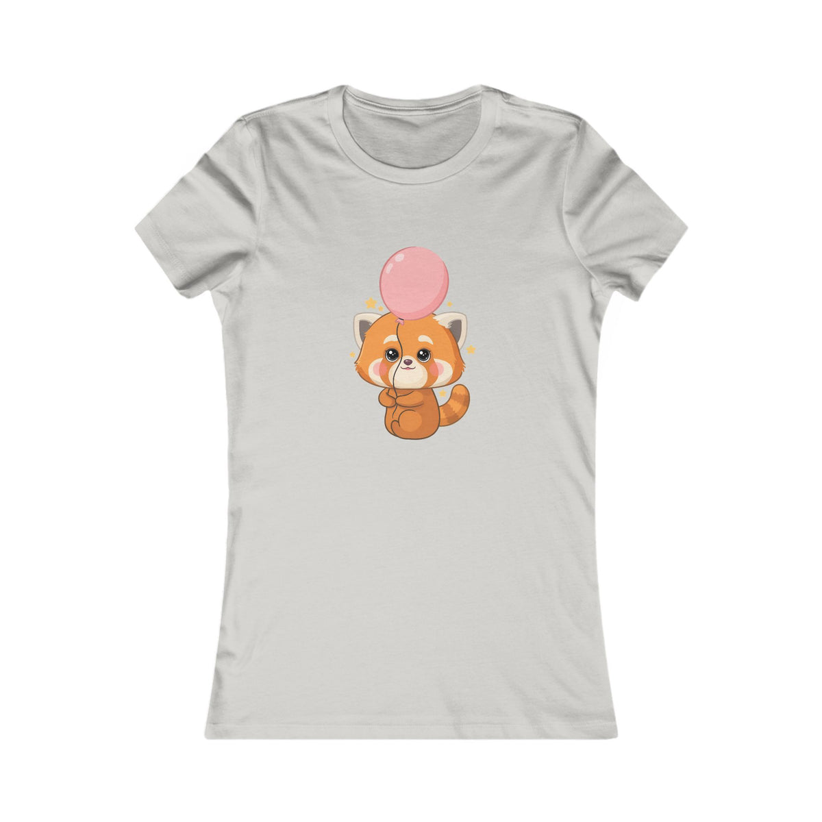 Kawaii Red Panda Women's Favorite Tee with Balloon