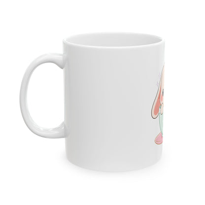 Kawaii Bunny Ceramic Mug for Sweet Desk Moments
