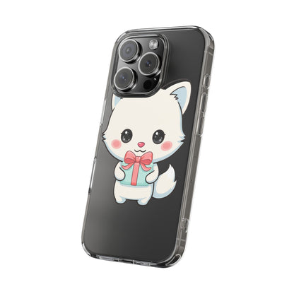 Kawaii Arctic Fox Phone Case with Gift