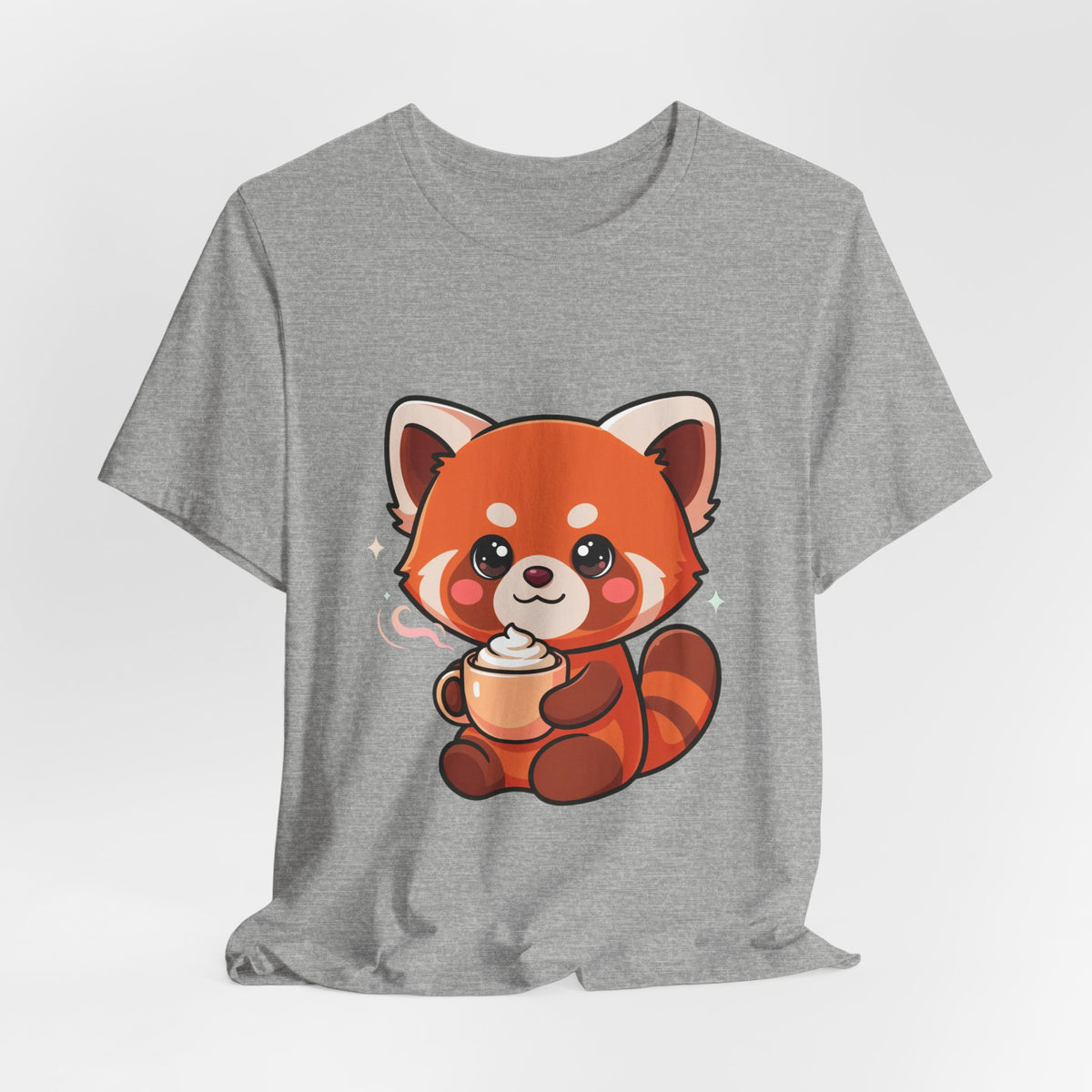 Kawaii Red Panda Coffee Tee for Cute Animal Lovers