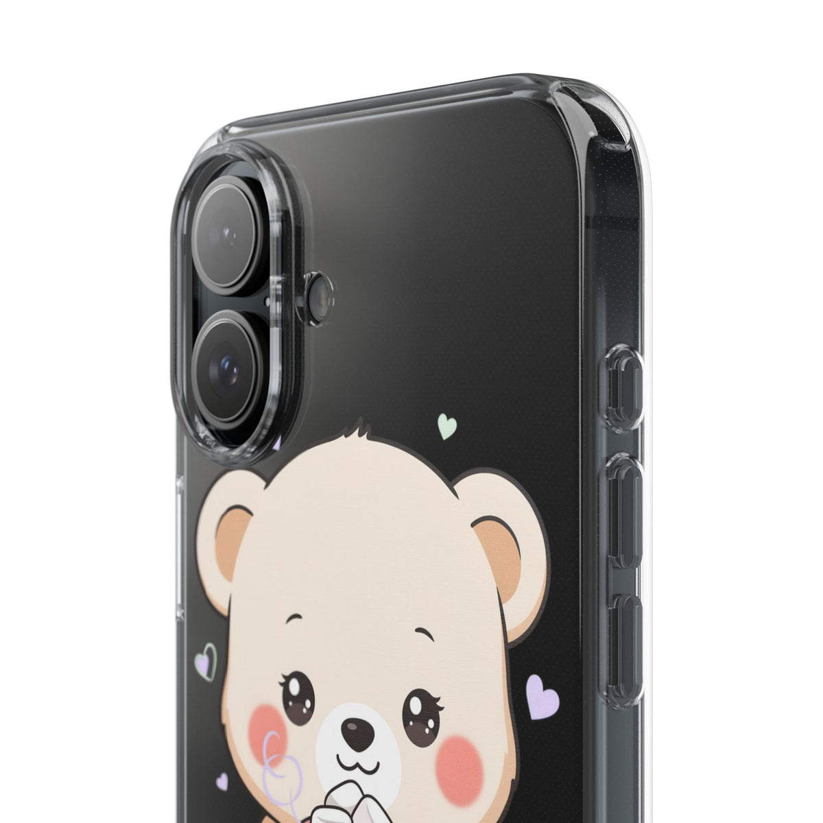 Kawaii Polar Bear Phone Case with Hot Cocoa