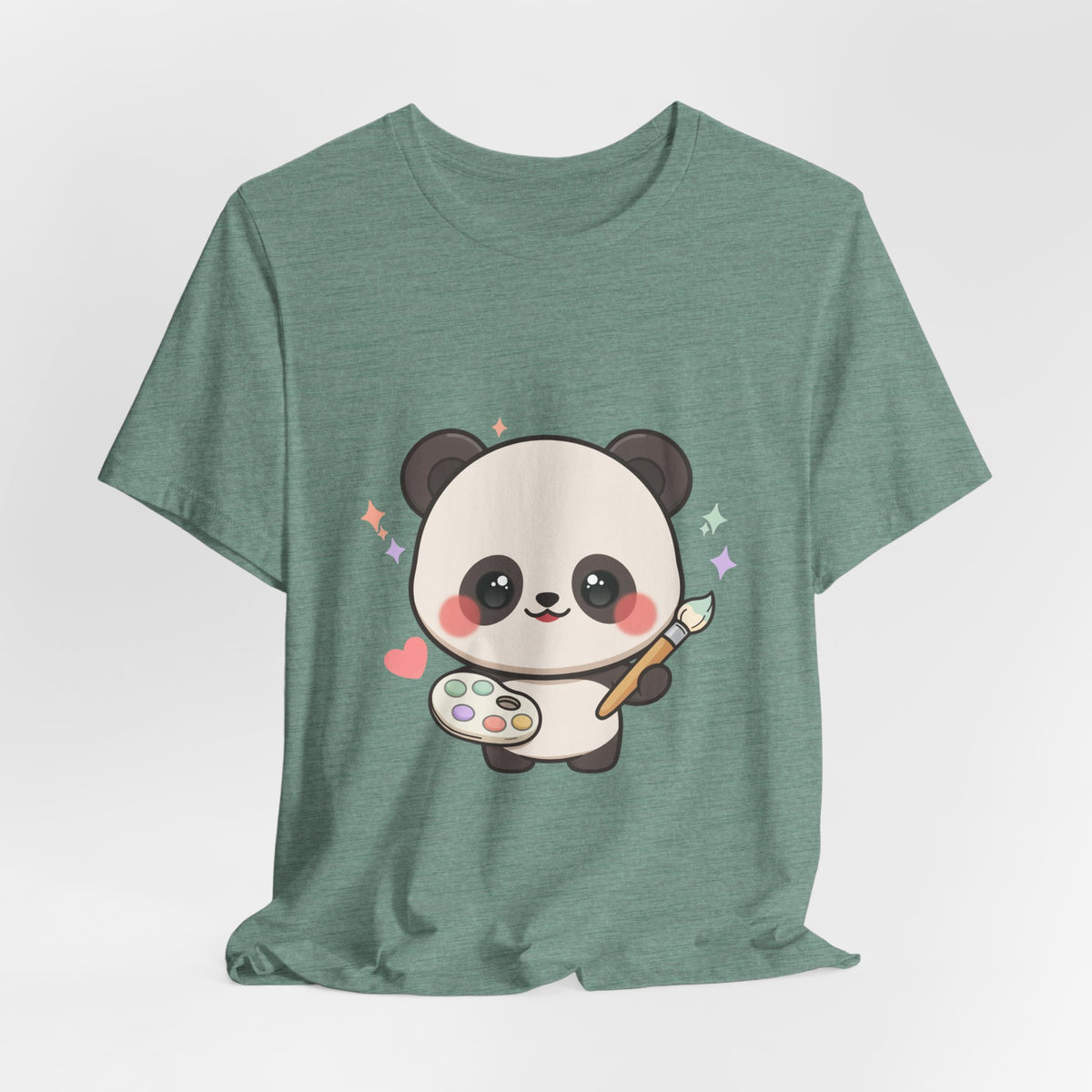 Kawaii Panda Artist T-Shirt for Creative Panda Fans