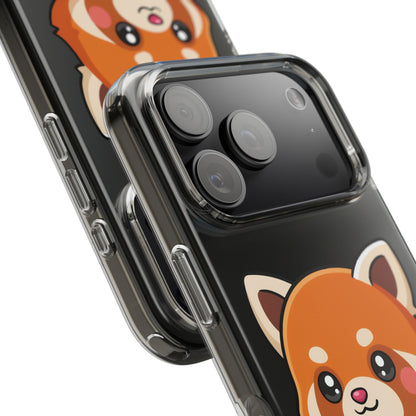 Red Panda Skateboard Phone Case, Cute Kawaii Style