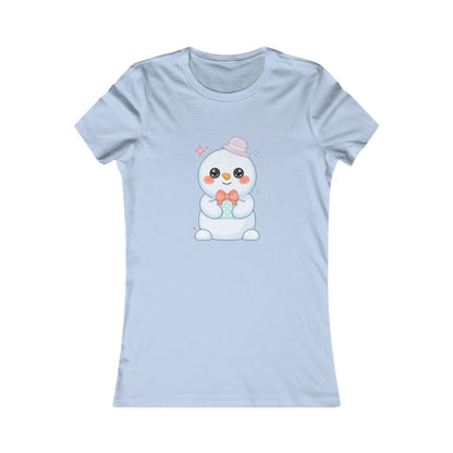Cute Snowman T-Shirt for Kawaii Holiday Cheer