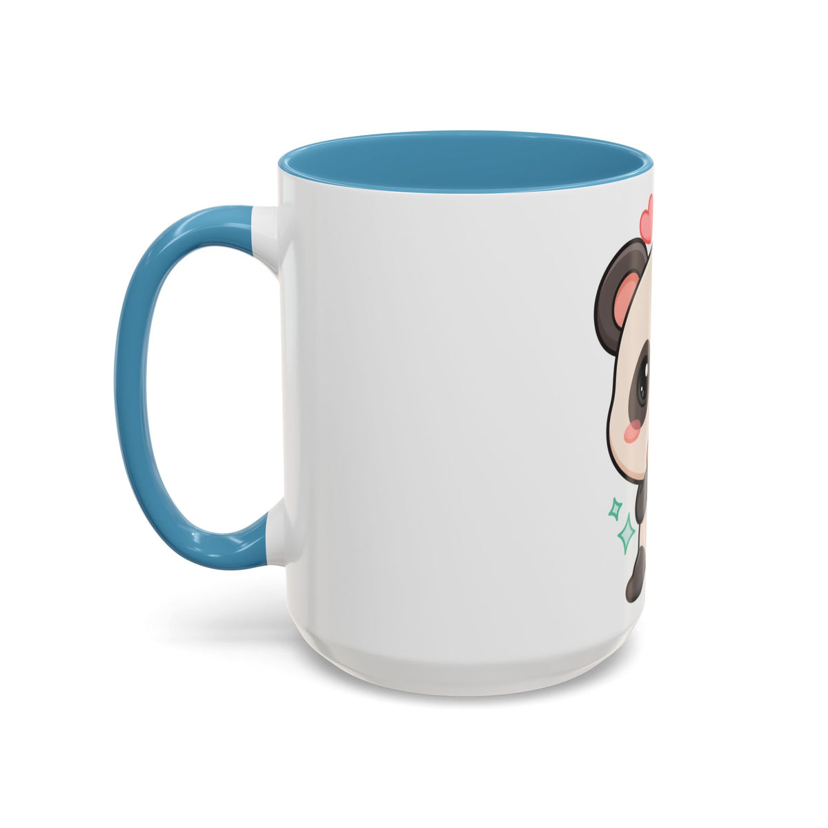 Kawaii Panda Coffee Mug, Cute Sushi Lover Accent Mug