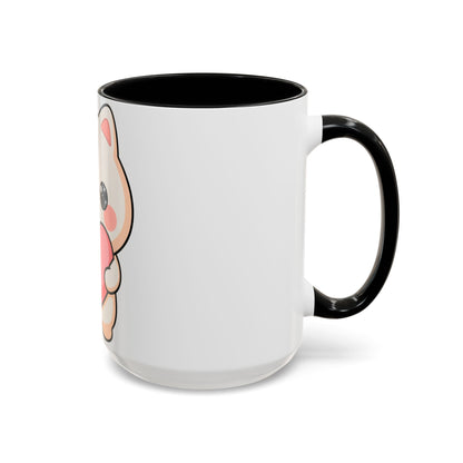 Kawaii Cat Heart Accent Coffee Mug for Sweet Morning Sips