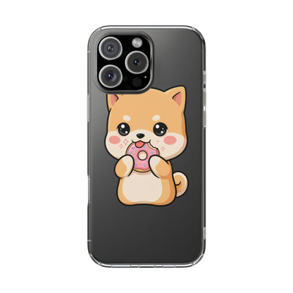 Kawaii Shiba Inu Phone Case with Donut