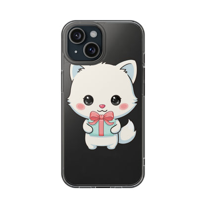 Kawaii Arctic Fox Phone Case with Gift