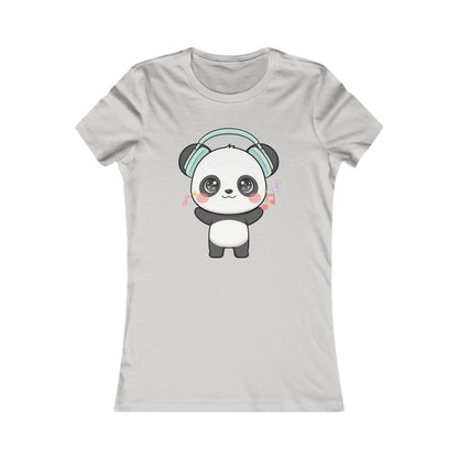 Kawaii Panda Music T-Shirt for Women