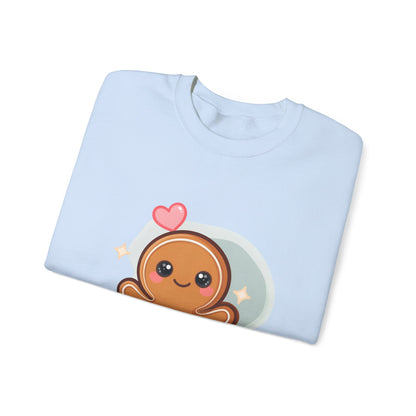 Kawaii Gingerbread Sweatshirt for Cozy Holiday Mornings