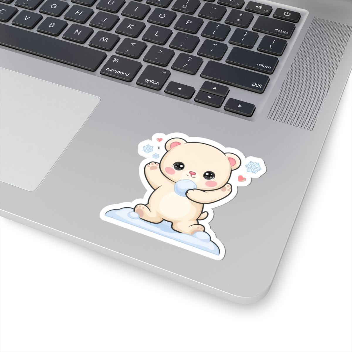 Kawaii Polar Bear Sticker for Laptops and Journals