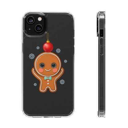 Christmas Gingerbread Phone Case, Cute Kawaii Holiday Gift