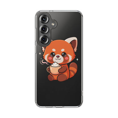 Kawaii Red Panda Phone Case with Latte