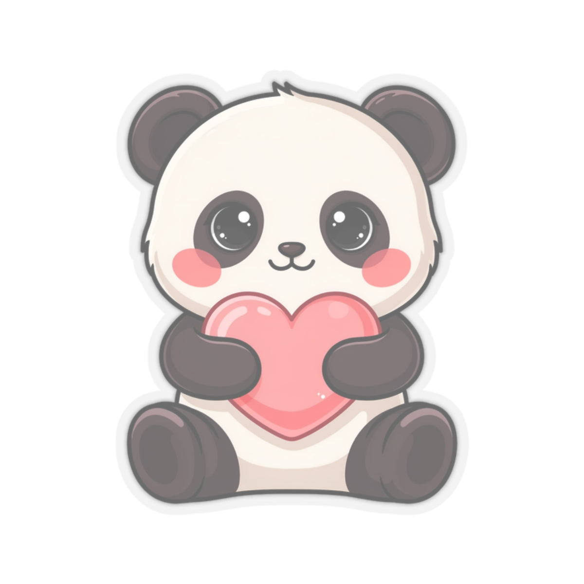 Kawaii Panda Sticker, Sweet Valentine Gift