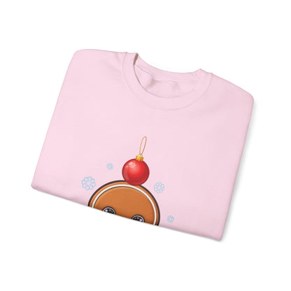 Gingerbread Christmas Sweatshirt, Cute Holiday Crewneck