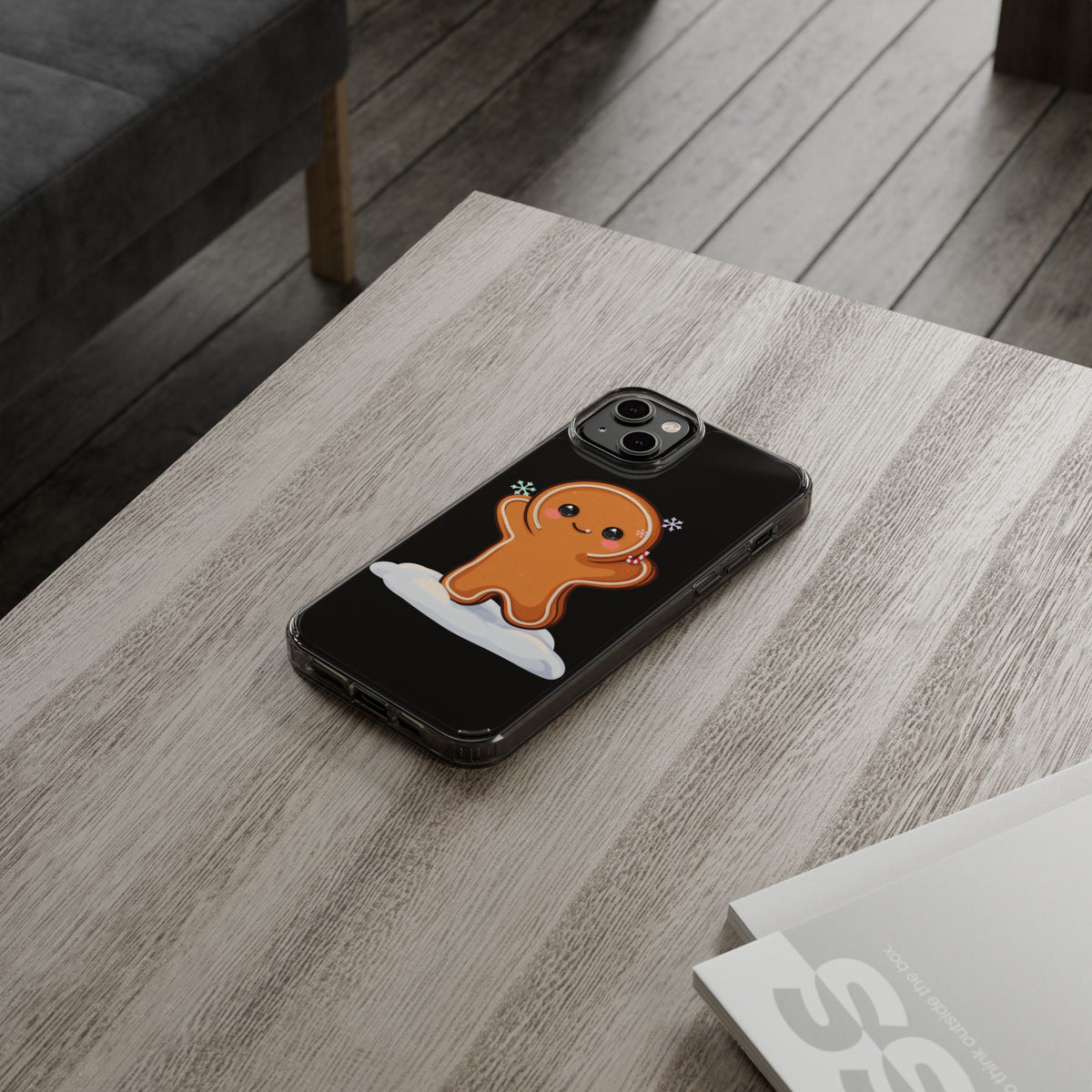 Kawaii Gingerbread Phone Case for Cozy Holiday Fans