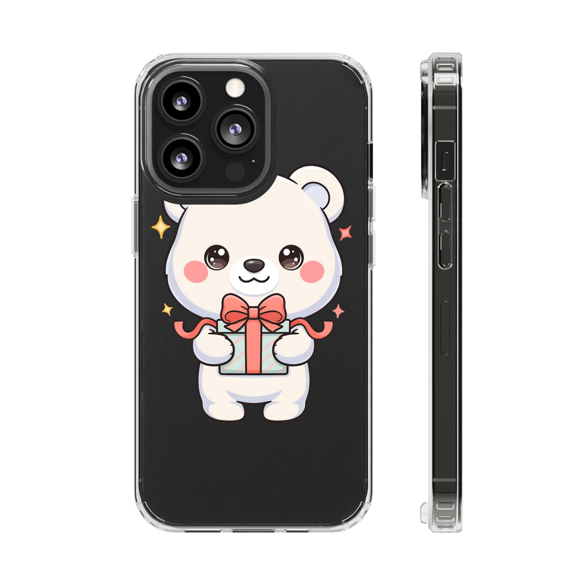 Kawaii Polar Bear Gift Phone Case for Holiday Gifting