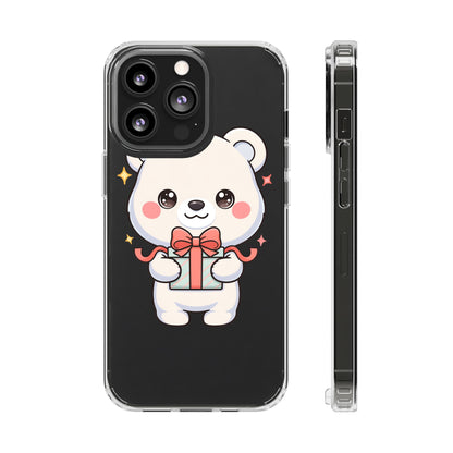 Kawaii Polar Bear Gift Phone Case for Holiday Gifting