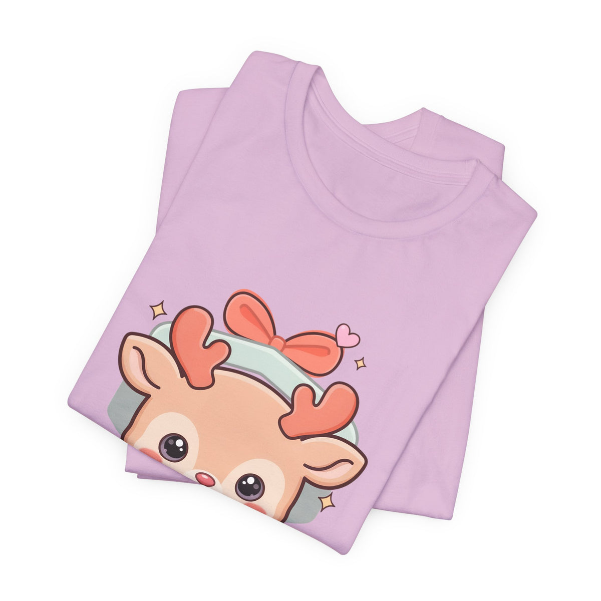Kawaii Reindeer T-Shirt – Cute Gift Box Christmas Tee