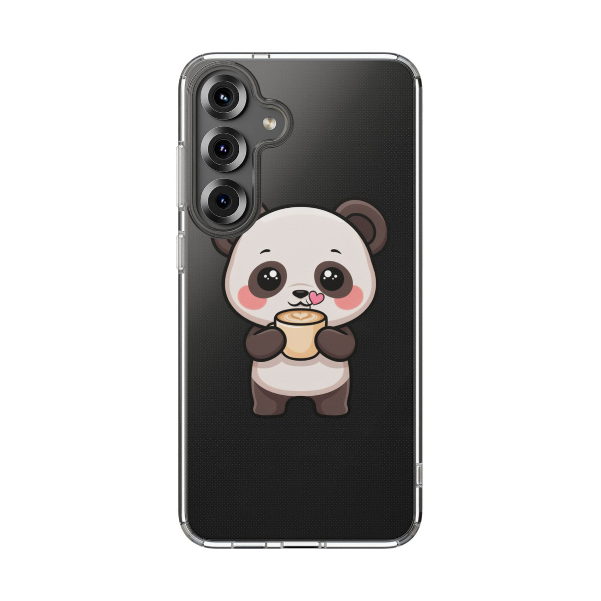 Kawaii Panda Latte Clear Impact-Resistant Case