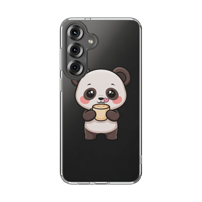Kawaii Panda Latte Clear Impact-Resistant Case