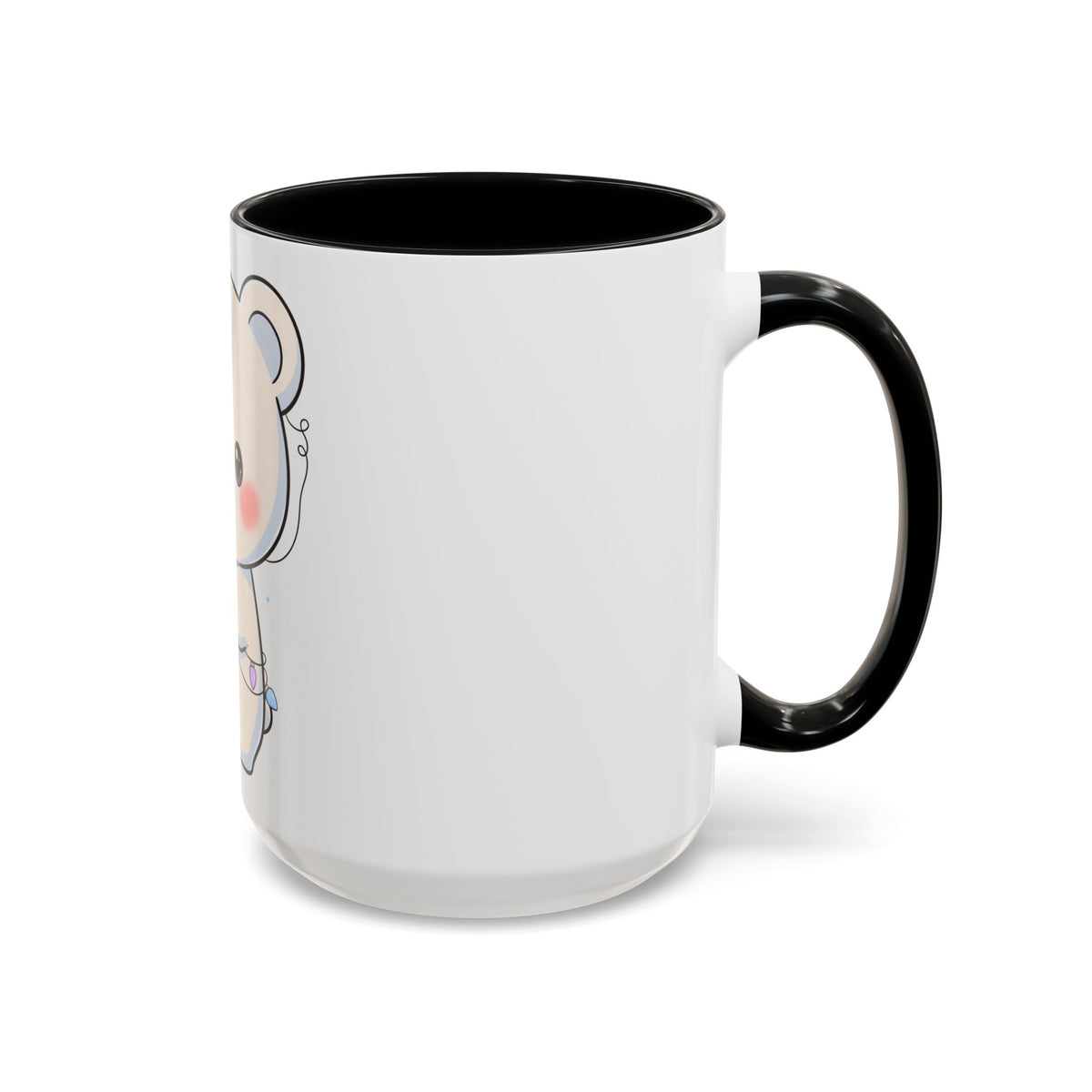 Kawaii Polar Bear Mug, Festive Holiday Gift