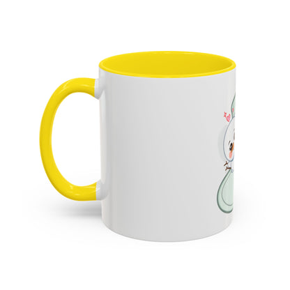 Christmas Snowman Accent Coffee Mug, Cute Holiday Gift