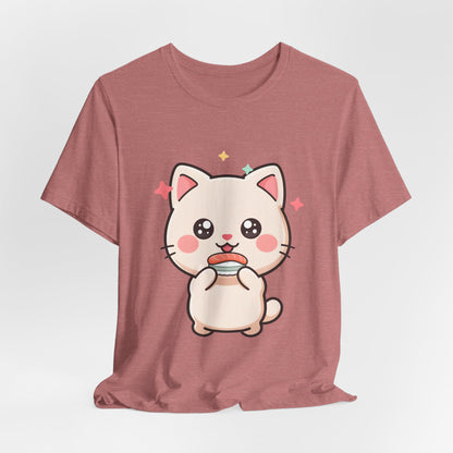 Kawaii Sushi Cat T-Shirt for Cat and Sushi Lovers