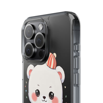 Christmas Bear Cookie Baking Clear Phone Case