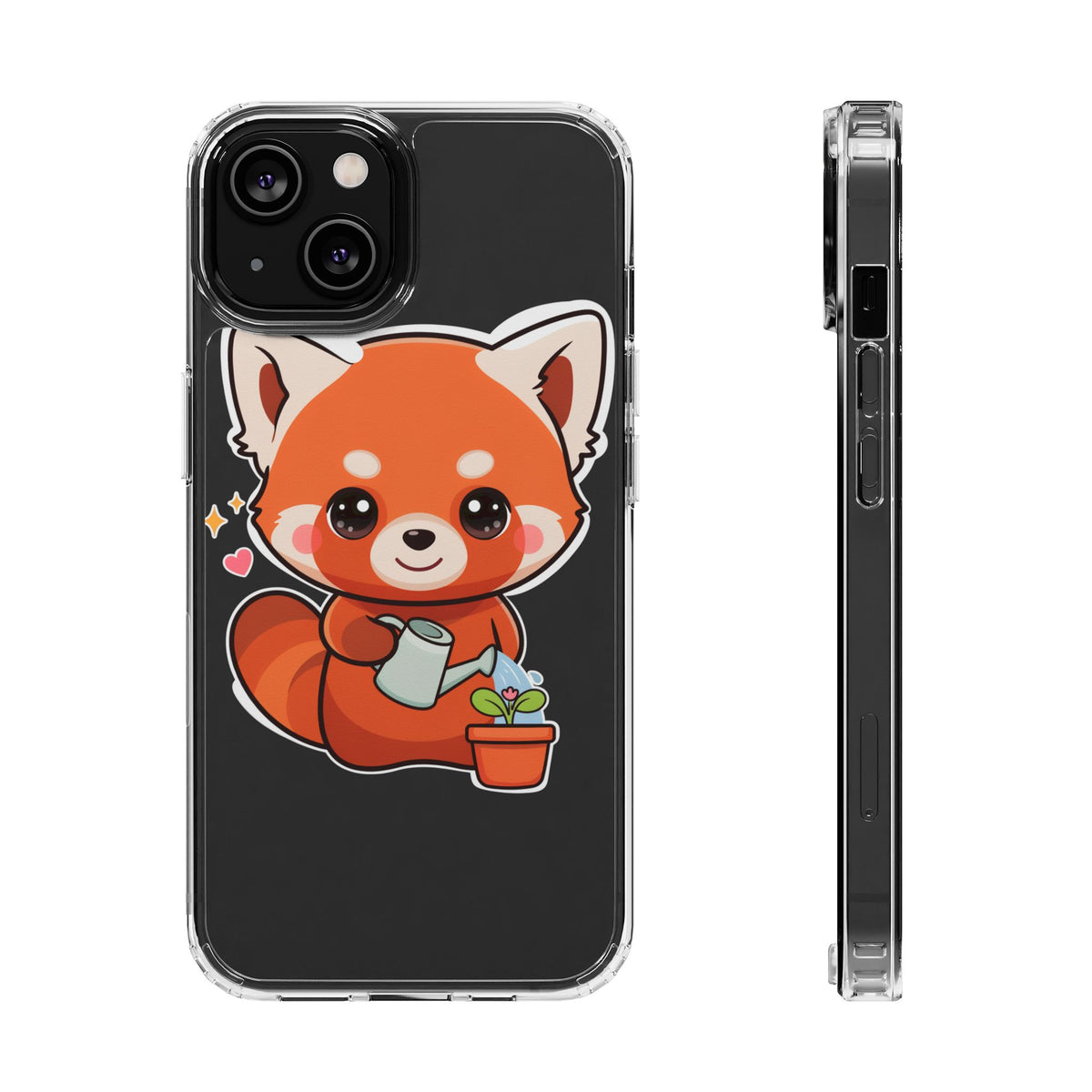 Red Panda Phone Case, Cute Plant Lover Gift