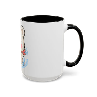 Polar Bear Ice Skating Mug – Cute Accent Coffee Mug