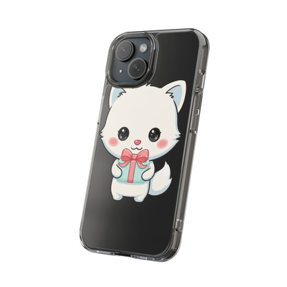 Kawaii Arctic Fox Phone Case with Gift