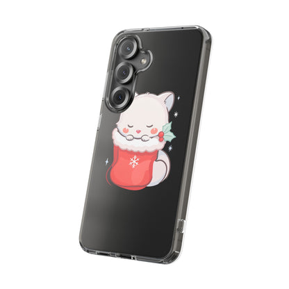 Christmas Fox Phone Case, Cute Holiday Stocking Gift