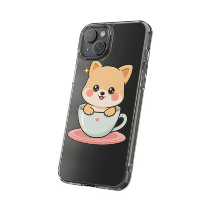 Kawaii Shiba Inu Phone Case – Cute Puppy in a Teacup